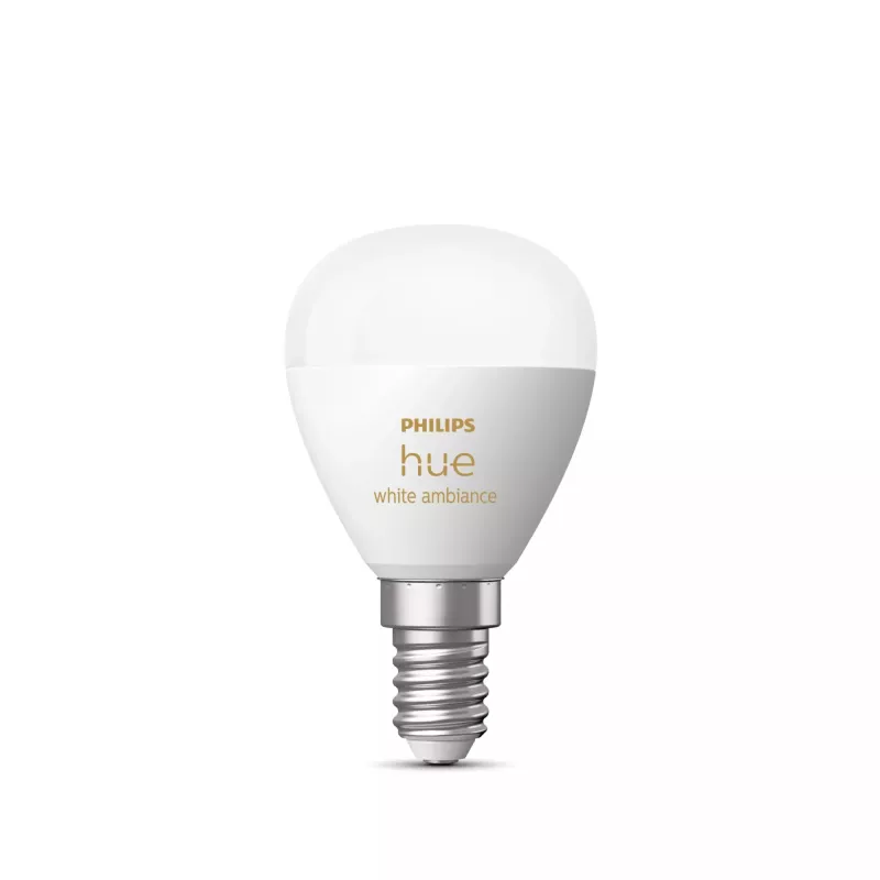 Philips Hue White ambience Lustre – E14 išmanioji lemputė, Bluetooth/Zigbee, balta, LED, E14, P45