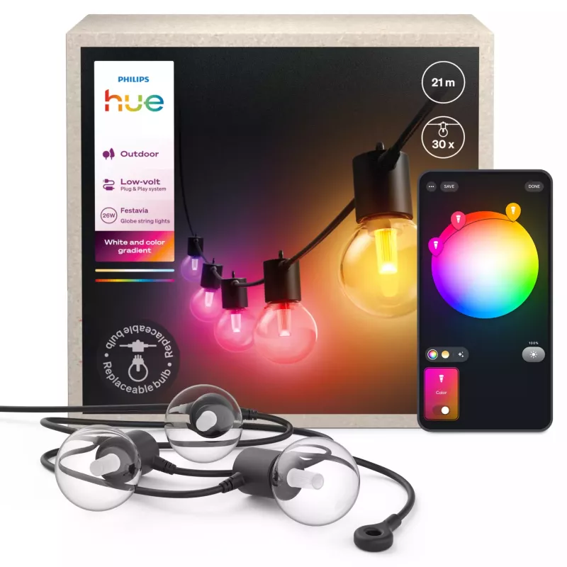 Philips Hue White and colour ambience protinga girlianda Bluetooth/Zigbee 25.6 W