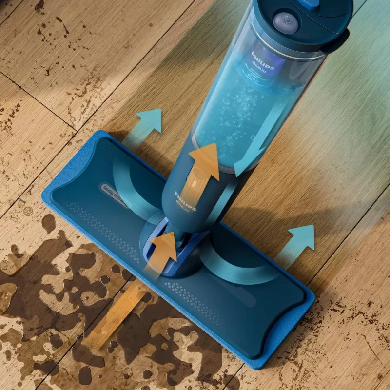 Elektrinis šluostė Philips XV3101/01 baterija Wet Bagless mėlyna 1.2 Ah
