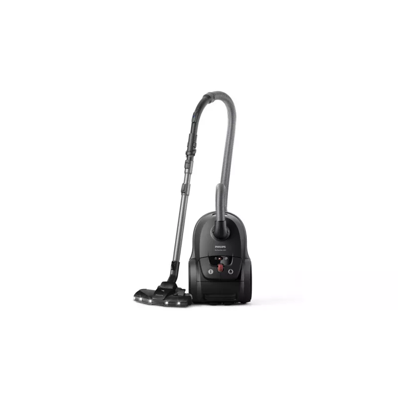 Cilindrinis dulkių siurblys Philips 8000 serija XD8122/10 — 900 W, 4 L dulkių maišas, HEPA filtras, juodas