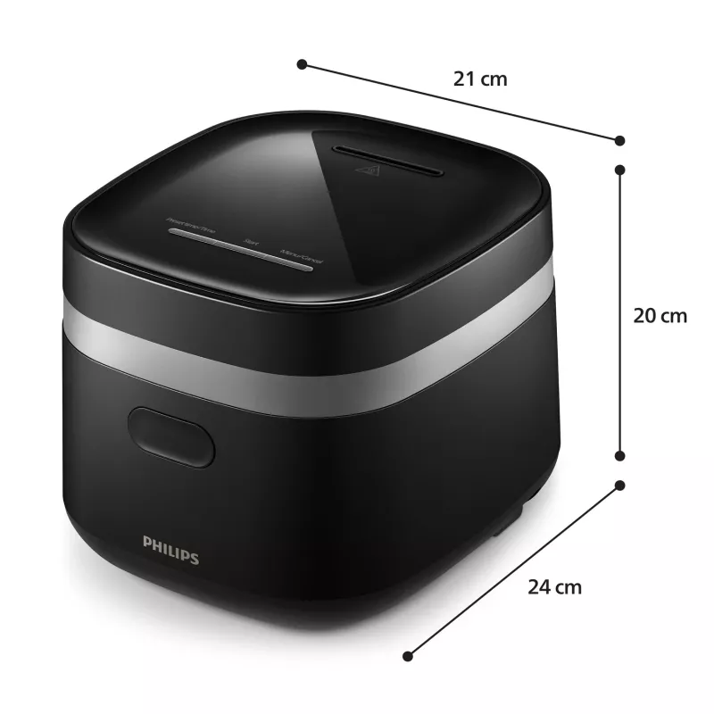 Philips 3000 serijos HD3090/80 elektrinis greitpuodis Juodas 436 W