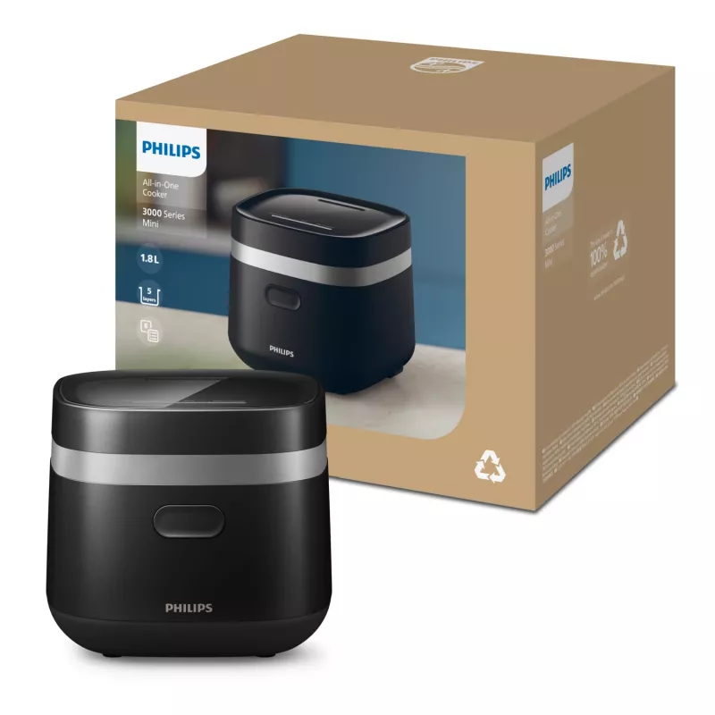 Philips 3000 serijos HD3090/80 elektrinis greitpuodis Juodas 436 W
