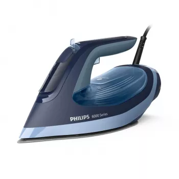 Lyginimo lygintuvas Philips 6000 serijos DST6120/20 — 2600 W, SteamGlide Plus padas, 190 g/min garo stiprintuvas, 0,3 L vandens talpa, 1,5 kg, Mėlyna