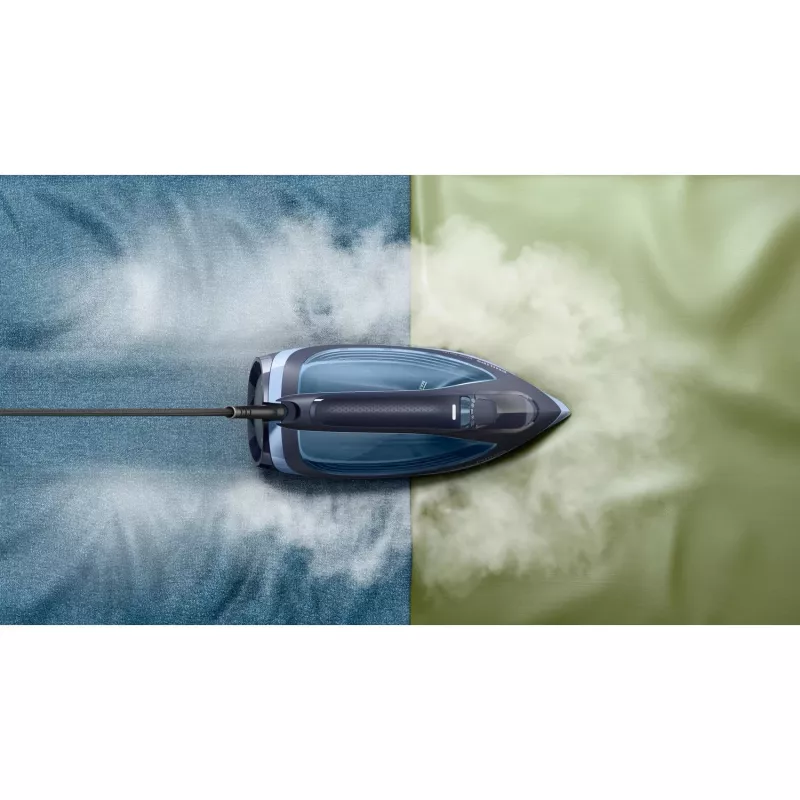 Lyginimo lygintuvas Philips 6000 serijos DST6120/20 — 2600 W, SteamGlide Plus padas, 190 g/min garo stiprintuvas, 0,3 L vandens talpa, 1,5 kg, Mėlyna