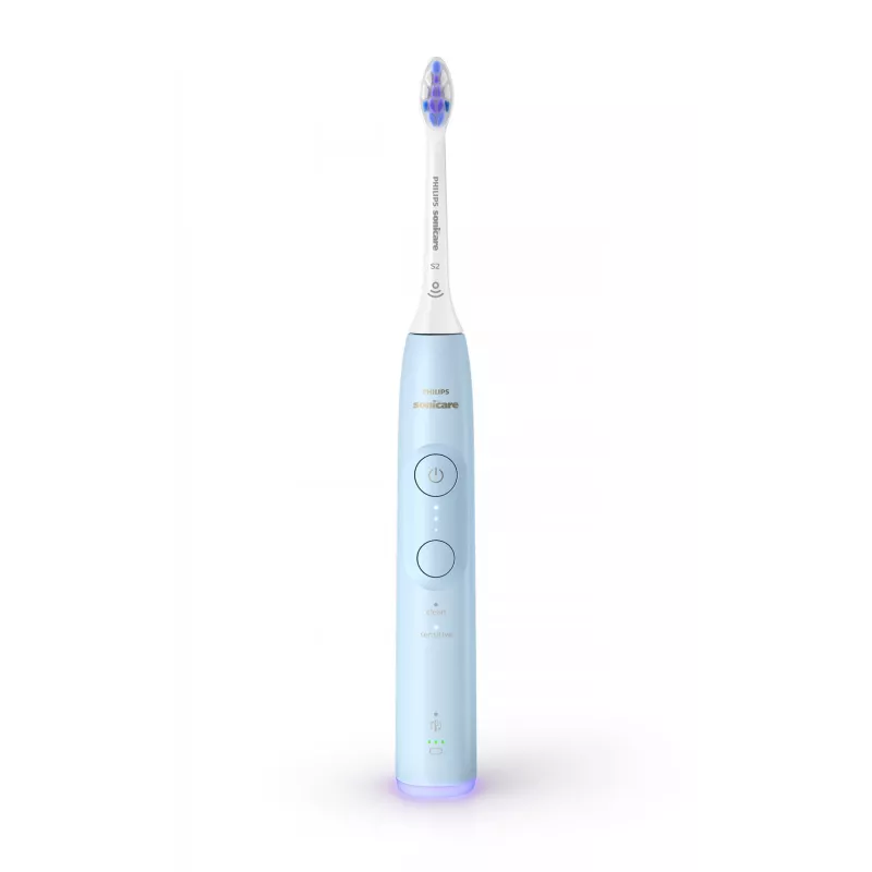 Philips Series 6100 HX7406/01 įkraunamas dantų šepetėlis, suaugusiems, soninis, kasdienė priežiūra, jautrūs dantys, 62000 judesių per minutę, mėlynas, 2 min, 4 x 30 sek