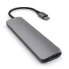 Satechi ST-CMAM adapteris / stotelė USB 3.2 Gen 1 Type-C, HDMI, USB-A, USB-C, pilkas, aliuminis