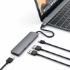 Satechi ST-CMAM adapteris / stotelė USB 3.2 Gen 1 Type-C, HDMI, USB-A, USB-C, pilkas, aliuminis