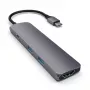 Satechi ST-CMAM adapteris / stotelė USB 3.2 Gen 1 Type-C, HDMI, USB-A, USB-C, pilkas, aliuminis
