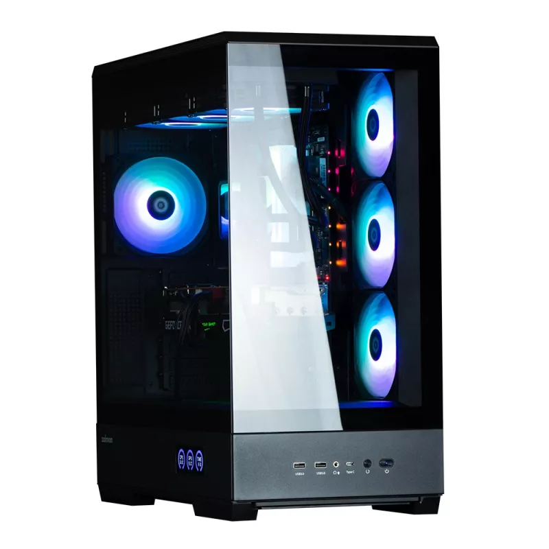 PC korpusas Zalman P50 DS Juoda Midi Tower