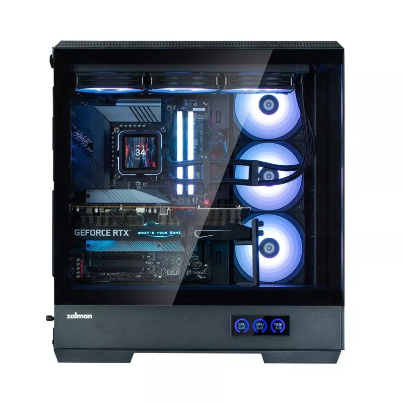 PC korpusas Zalman P50 DS Juoda Midi Tower