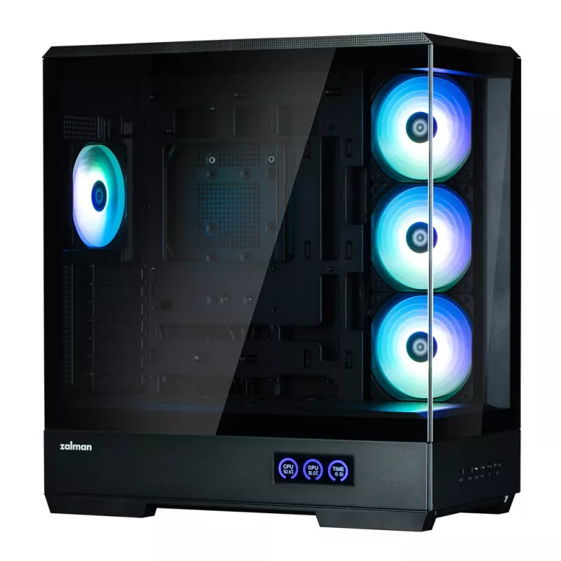 PC korpusas Zalman P50 DS Juoda Midi Tower