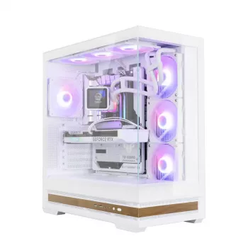 Korpusas Zalman P40 NAMU WHITE Midi Tower Baltas