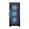 ZALMAN kompiuterio korpusas i3 NEO V2 Mid Tower, ARGB ventiliatoriai x4, juodas