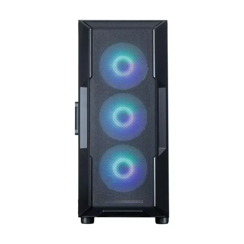 ZALMAN kompiuterio korpusas i3 NEO V2 Mid Tower, ARGB ventiliatoriai x4, juodas