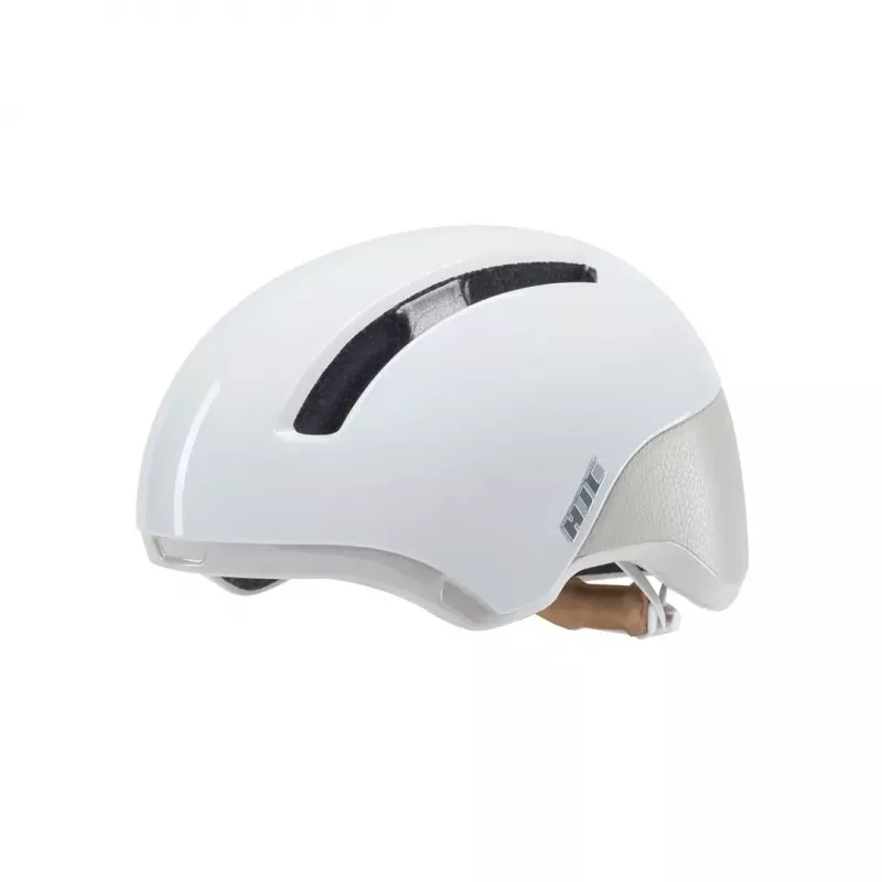 Dviračio šalmas HJC Calido Plus, S dydis (51–56 cm), In-mold, Magnetinis skydelis, 350 g, Baltas/Pilkas