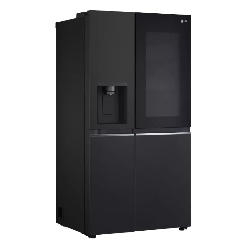 LG InstaView GSGV81EPLL side-by-side šaldytuvas, laisvai pastatomas, 635 L, juodas