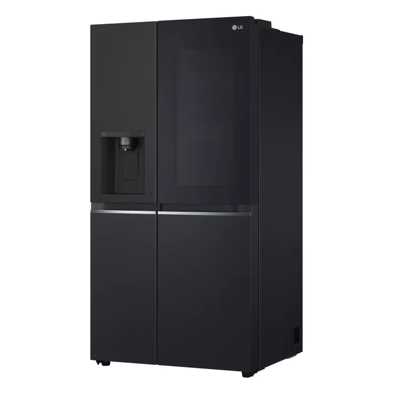 LG InstaView GSGV81EPLL side-by-side šaldytuvas, laisvai pastatomas, 635 L, juodas