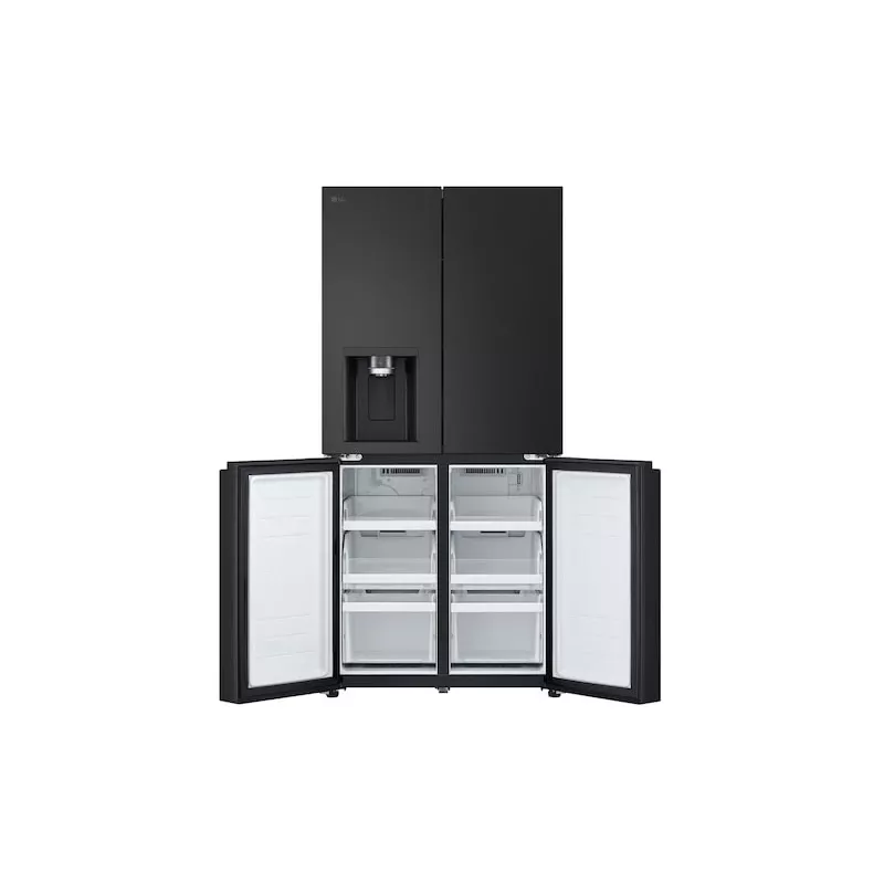 Šaldytuvas LG GML861EPPE šalia šaldiklio, laisvai pastatomas, 506 L, juodas