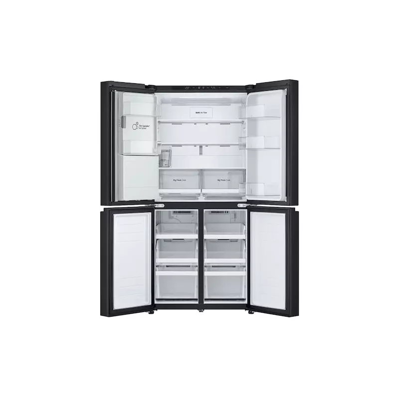 Šaldytuvas LG GML861EPPE šalia šaldiklio, laisvai pastatomas, 506 L, juodas