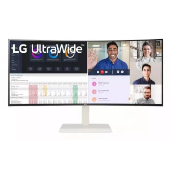 LG 38WR85QC-W monitor kompiuterinis 96,5 cm (38 colių) 3840 x 1600 pikselių „UltraWide Quad HD“ LCD baltas