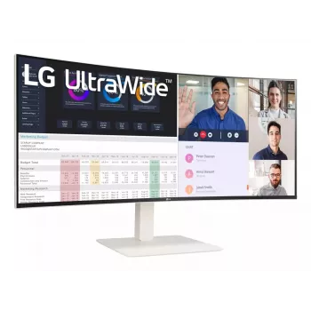 LG 38WR85QC-W monitor kompiuterinis 96,5 cm (38 colių) 3840 x 1600 pikselių „UltraWide Quad HD“ LCD baltas