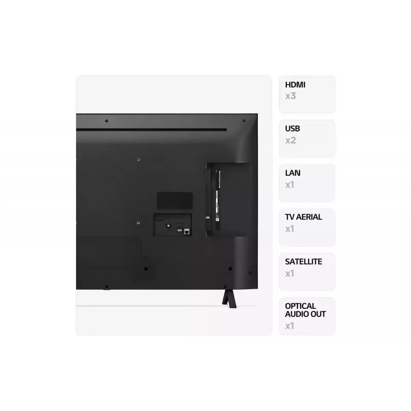 LG UHD 50UR78006LK 127 cm (50 colių) 4K Ultra HD išmanusis televizorius Wi-Fi juodas