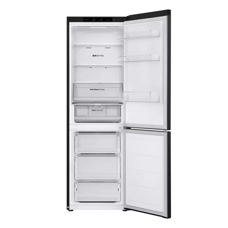 LG GBV3100EEP Laisvai pastatomas šaldytuvas 344 L Juodas