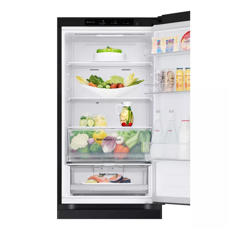 LG GBV3100EEP Laisvai pastatomas šaldytuvas 344 L Juodas