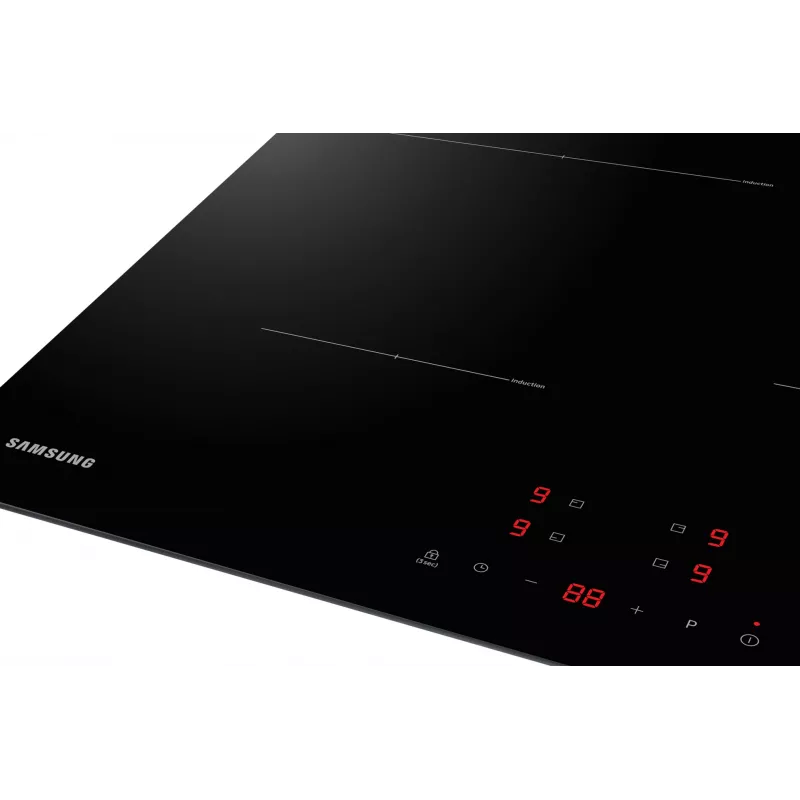 Samsung NZ64T3706A1 Juoda įmontuojama 60 cm zoninė indukcinė kaitlentė 4 zonos
