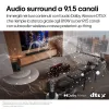 LG S95TR 9.1.5 kanalų garso juosta 810 W RMS su belaidžiu 220 W žemų dažnių garsiakalbiu, juoda