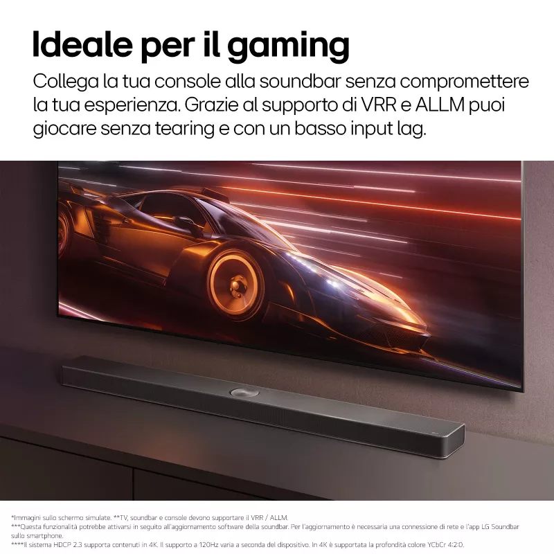 LG S95TR 9.1.5 kanalų garso juosta 810 W RMS su belaidžiu 220 W žemų dažnių garsiakalbiu, juoda