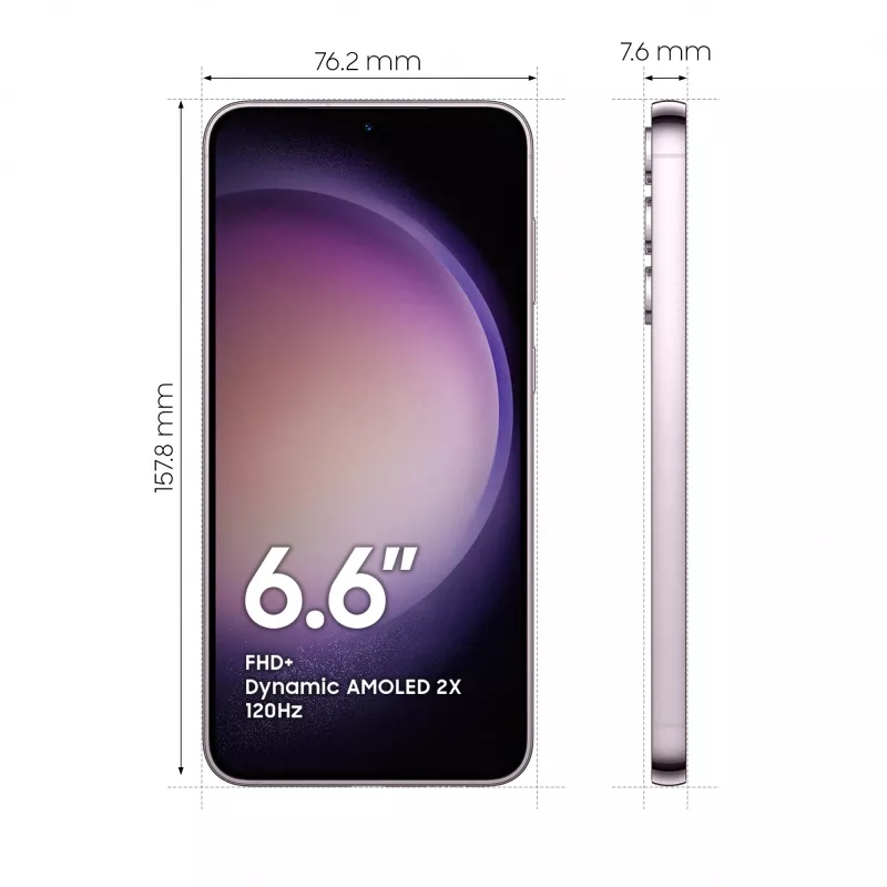 Samsung Galaxy S23+ SM-S916B 16,8 cm (6,6 colio) Dual SIM Android 13 5G USB Type-C 8 GB 512 GB 4700 mAh Levandų