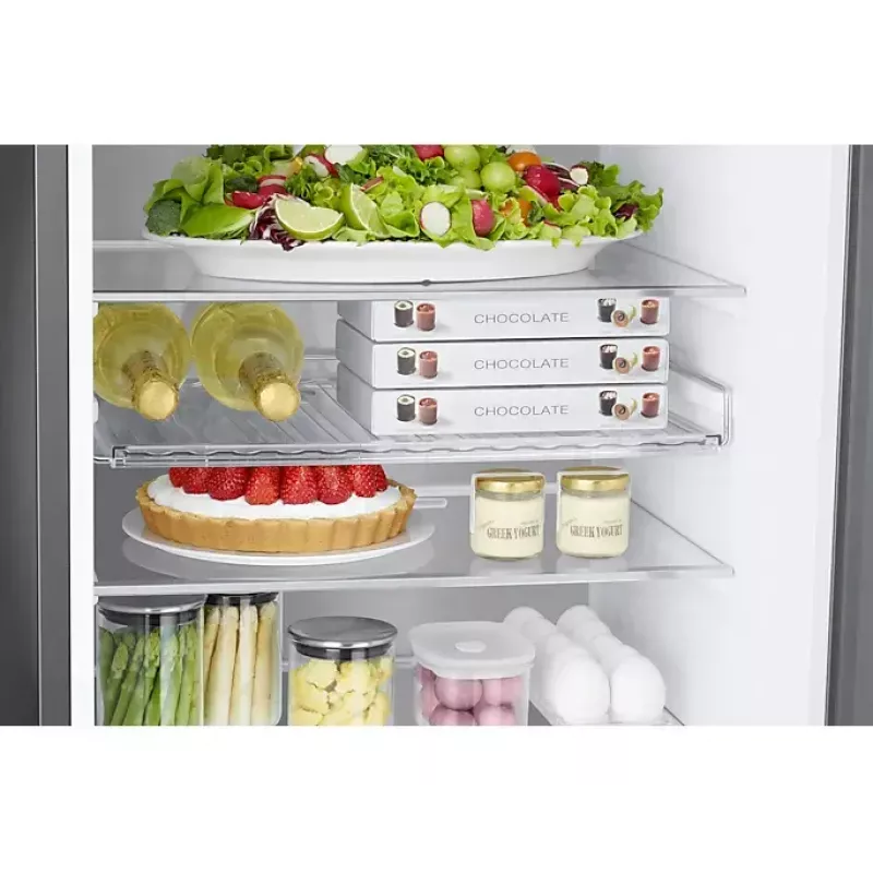 Šaldytuvas-šaldiklis Samsung RB38C7B5D39/EF laisvai pastatomas 390 L smėlio spalvos