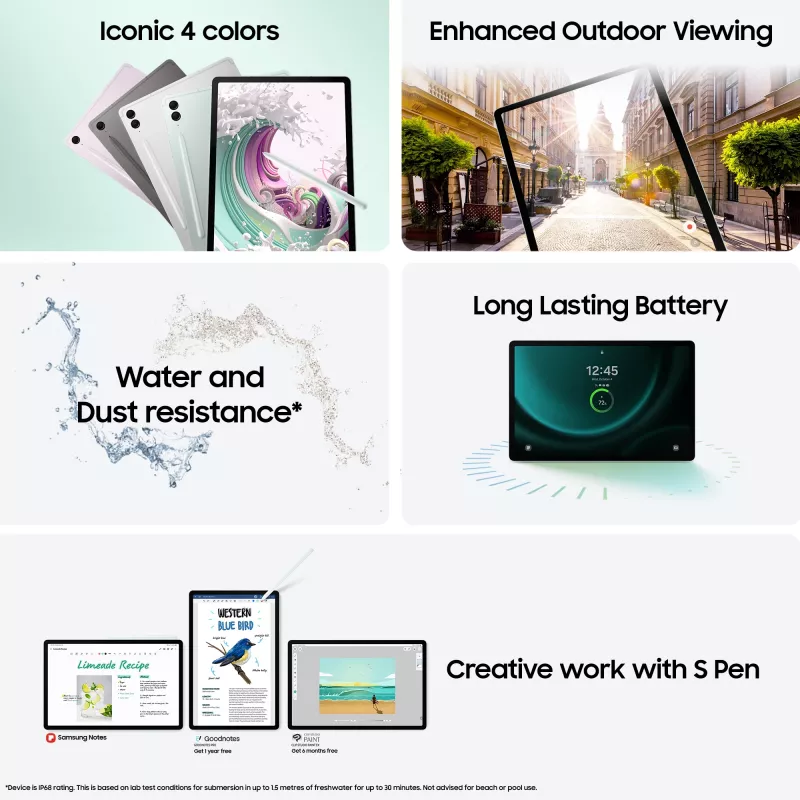 Samsung Galaxy Tab S9 FE WiFi Gray 6+128GB