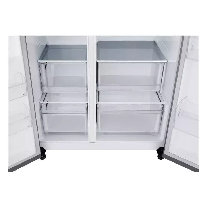 LG NatureFRESH GSBC40PYPE amerikietiškas šaldytuvas-šaldiklis Prime Silver E energijos klasė