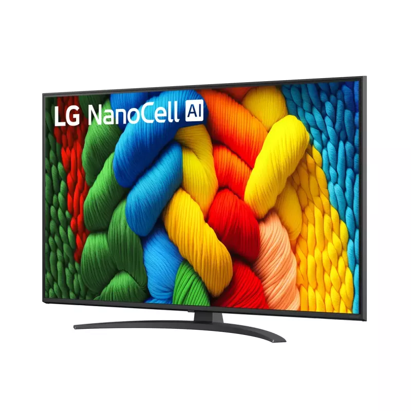 LG NanoCell AI 50NANO81A6A 127 cm (50 colių) 4K Ultra HD išmanusis televizorius Wi-Fi juodas