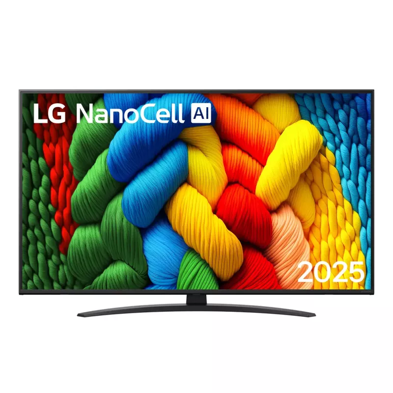 LG NanoCell AI 50NANO81A6A 127 cm (50 colių) 4K Ultra HD išmanusis televizorius Wi-Fi juodas