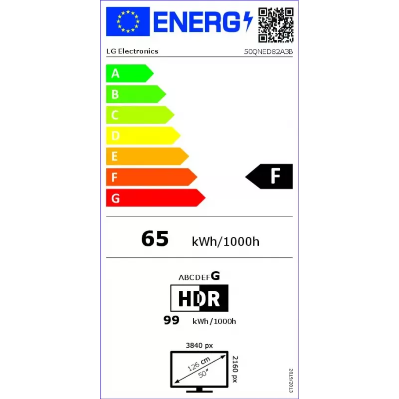 LG QNED 50QNED82A3B televizorius 127 cm (50 colių) 4K Ultra HD Smart TV Wi-Fi juodas