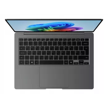 Samsung NP940XHAA-EXP nešiojamas kompiuteris su Intel Core Ultra 7 256V, 35,6 cm (14 colių) jutikliniu ekranu, 16 GB LPDDR5x-SDRAM, 512 GB SSD, Wi-Fi 7, Windows 11 Home, pilka spalva