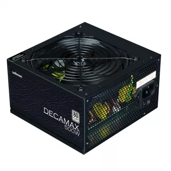 Zalman Decamax 500W ATX maitinimo blokas, juodas