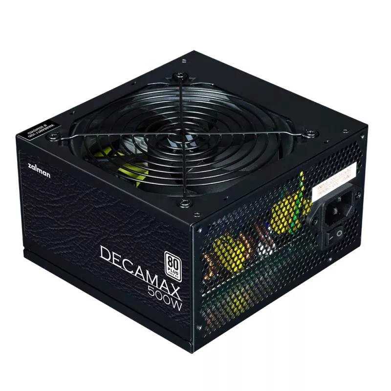 Zalman Decamax 500W ATX maitinimo blokas, juodas