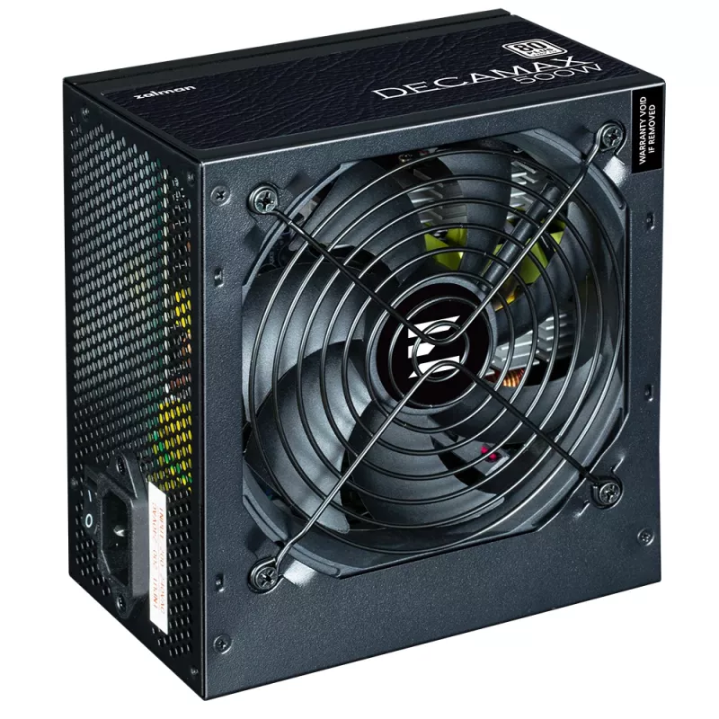 Zalman Decamax 500W ATX maitinimo blokas, juodas