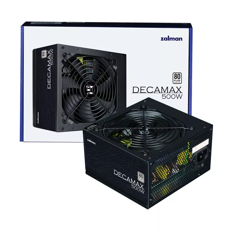Zalman Decamax 500W ATX maitinimo blokas, juodas