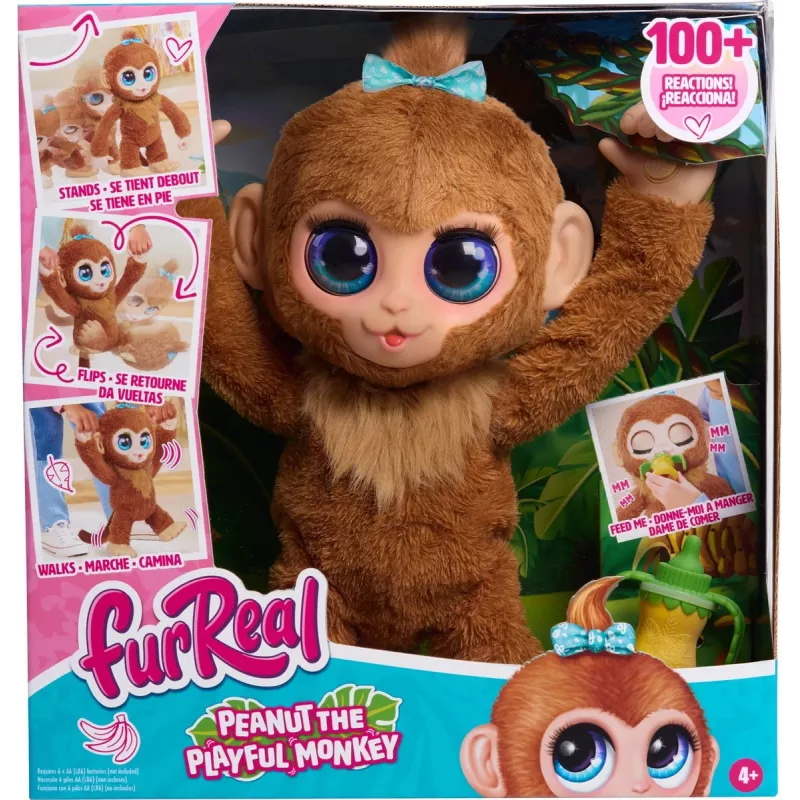 FurReal Peanut žaisminga Beždžionė, berniukams/mergaitėms, nuo 4 metų