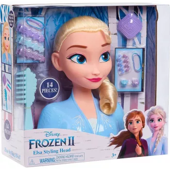 Just Play Disney Frozen 2 makiažo ir stiliaus lėlės galva, moteriška, nuo 3 metų, 120 mm, įvairiaspalvė