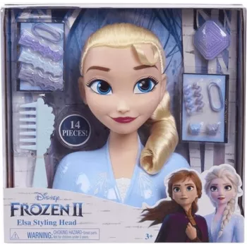 Just Play Disney Frozen 2 makiažo ir stiliaus lėlės galva, moteriška, nuo 3 metų, 120 mm, įvairiaspalvė