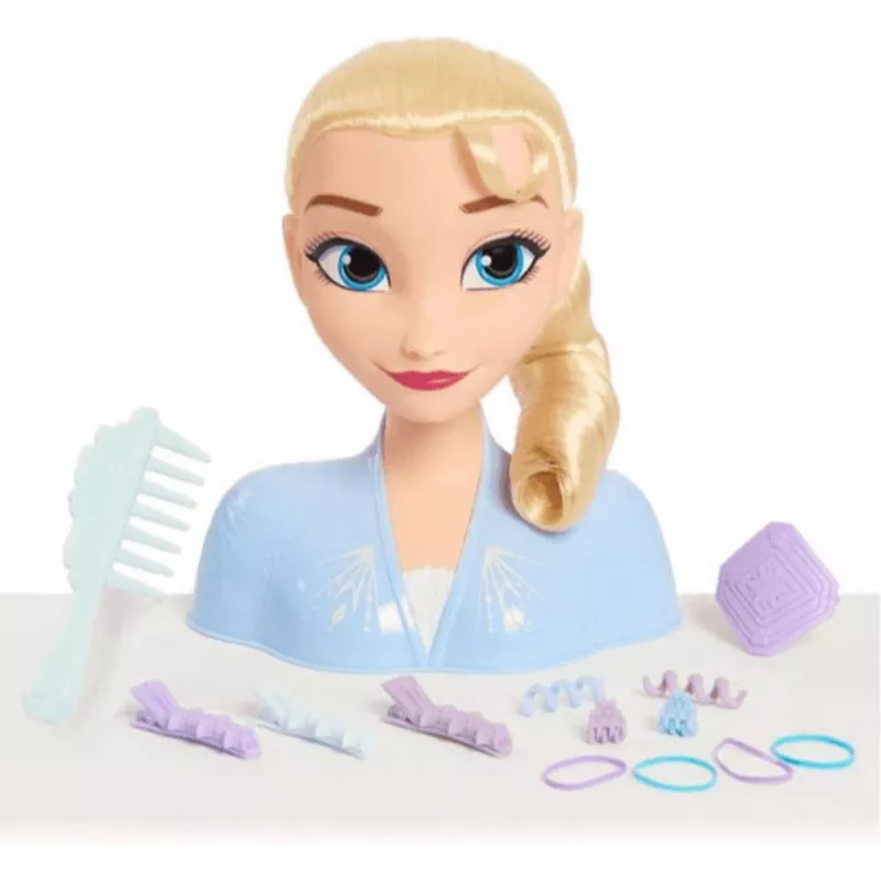 Just Play Disney Frozen 2 makiažo ir stiliaus lėlės galva, moteriška, nuo 3 metų, 120 mm, įvairiaspalvė
