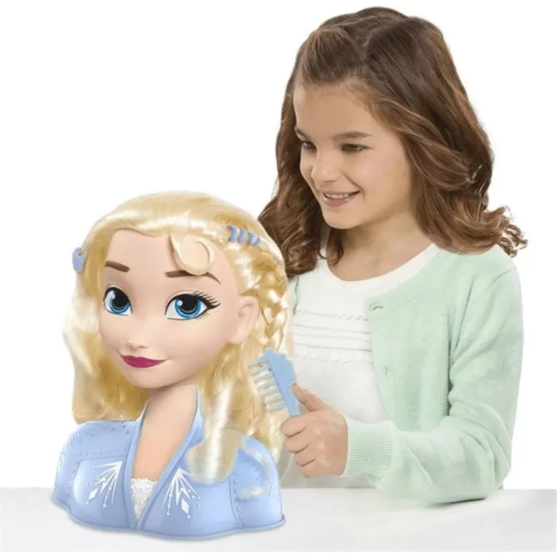 Just Play Disney Frozen 2 makiažo ir stiliaus lėlės galva, moteriška, nuo 3 metų, 120 mm, įvairiaspalvė