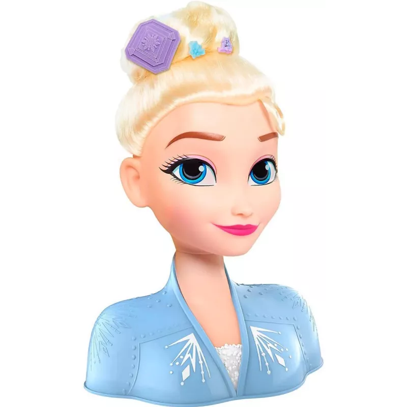 Just Play Disney Frozen 2 makiažo ir stiliaus lėlės galva, moteriška, nuo 3 metų, 120 mm, įvairiaspalvė