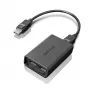 Lenovo DisplayPort į Dual DisplayPort monitoriaus adapteris USB A juodas